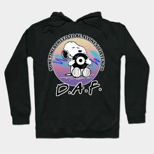 DAF Vinyl Record Fan Design Hoodie